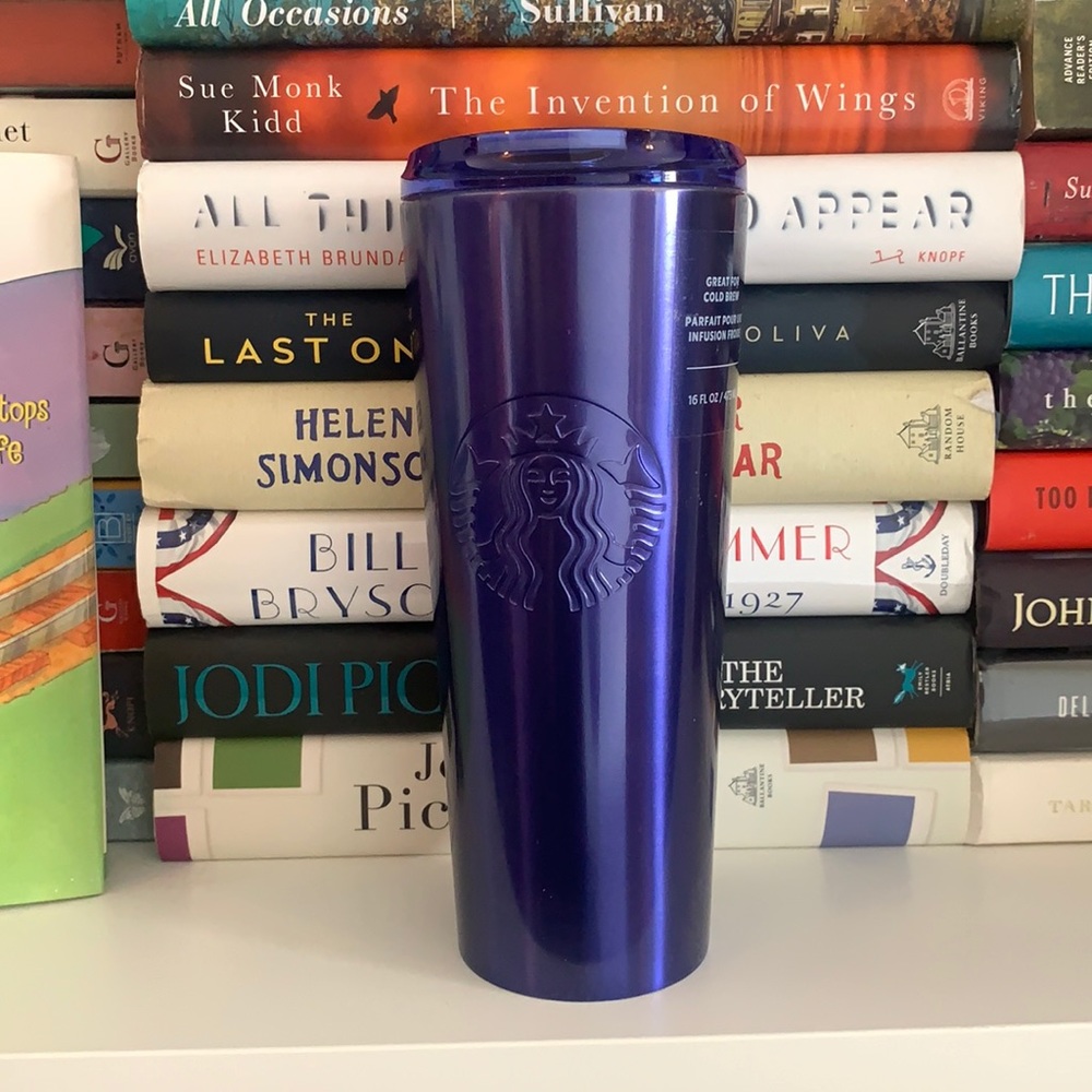 Starbucks blue stainless steel tumbler - 16oz